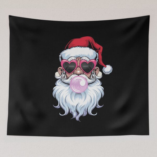 Item preview, Christmas Funny Retro Santa Blowing Bubble  designed and sold by Merchrise.