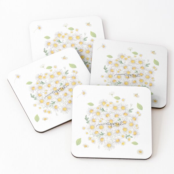 Item preview, April Birthday Blooms: Delightful Daisies" designed and sold by Playful Strokes pom@pom.