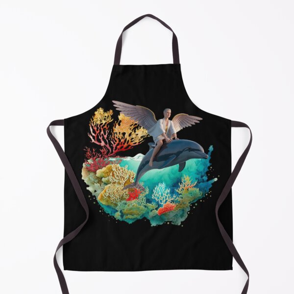 Item preview, Archangel on Dolphin in the Ocean designed and sold by DivineHaven.