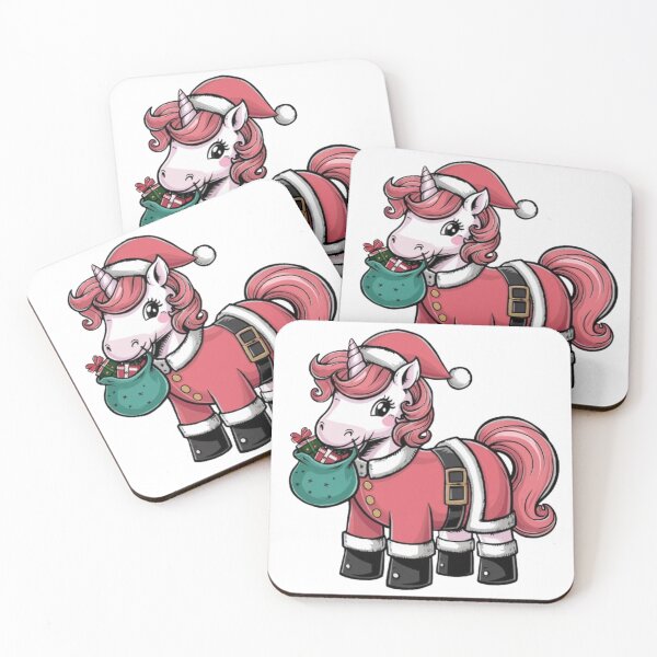 Item preview, CUTE BABY UNICORN SANTA designed and sold by likbatonboot.