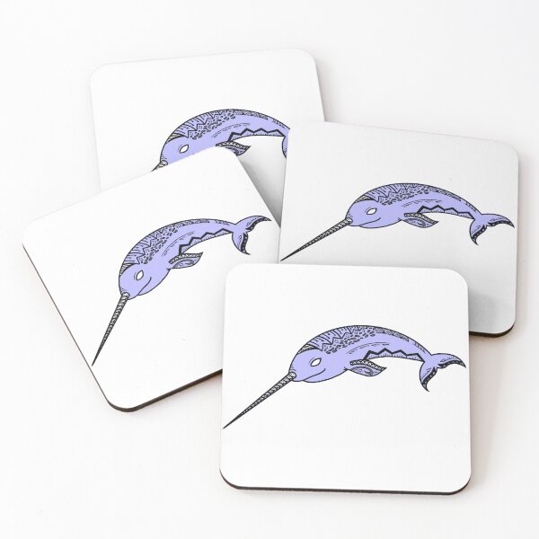 Item preview, Tribal Light Blue Narwhal designed and sold by Steeb757.