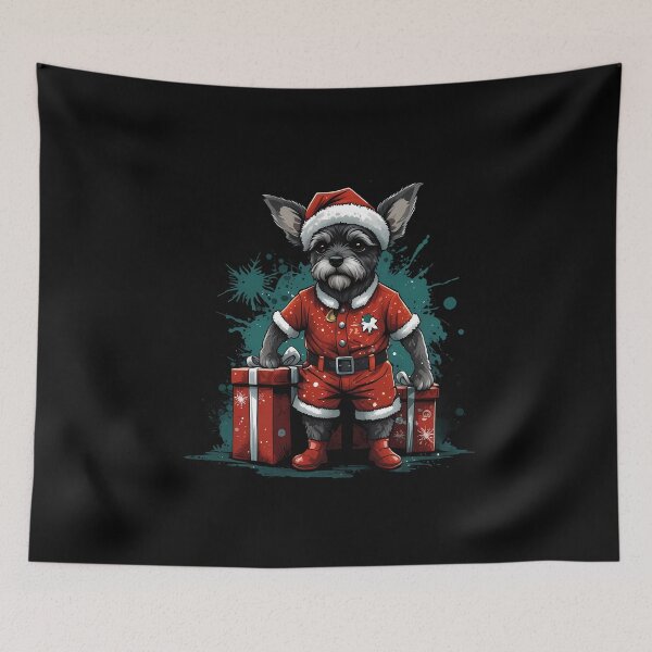 Item preview, Schnauzer dog Christmas gifts designed and sold by Furrifico.