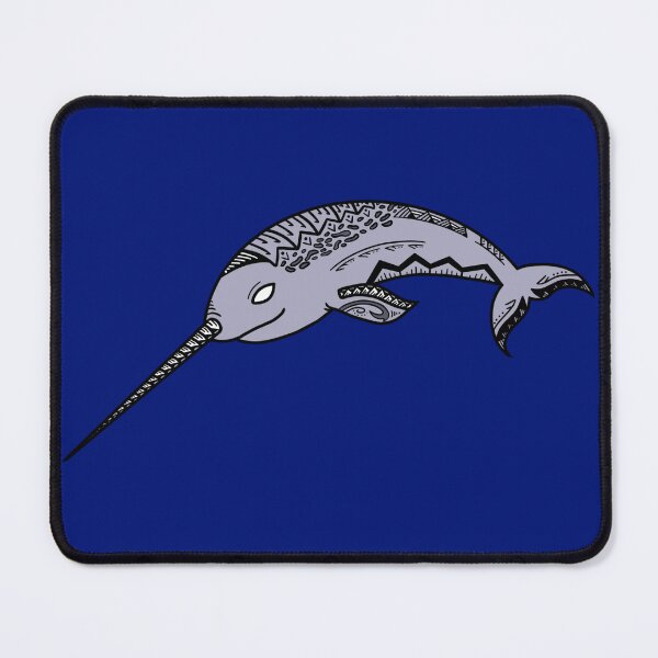 Item preview, Tribal Light Gray Narwhal designed and sold by Steeb757.