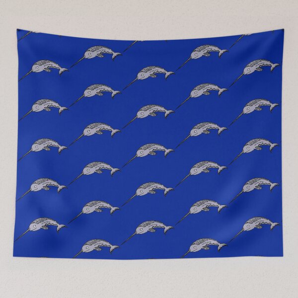 Item preview, Tribal Light Gray Narwhal designed and sold by Steeb757.