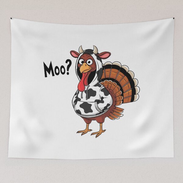 Item preview, Turkey Moo Funny Thanksgiving  designed and sold by Merchrise.