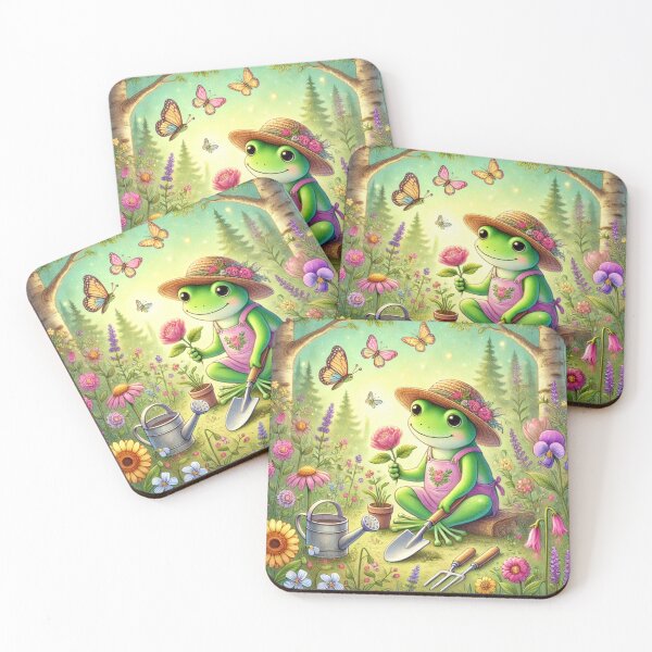 Item preview, Whimsical Frog Working In the Garden designed and sold by lduke47.