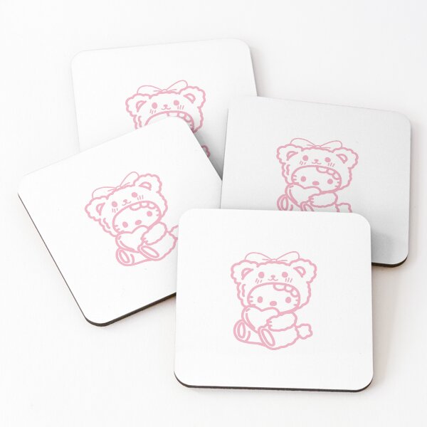 Item preview, Pink teddy bear hello kitty designed and sold by kairbear.