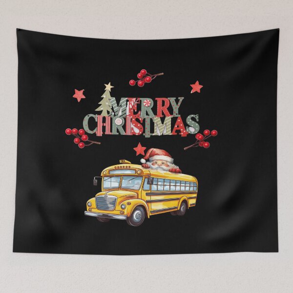 Item preview, Santa's School Bus Adventure: Merry Christmas! designed and sold by LovelyHappyGift.