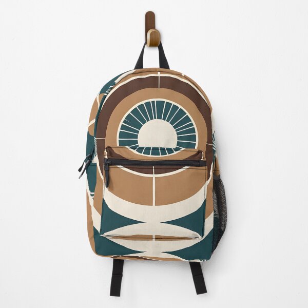 Item preview, Mid Century Modern Geometric Circles brown, Green designed and sold by Prints and Lifestyle.