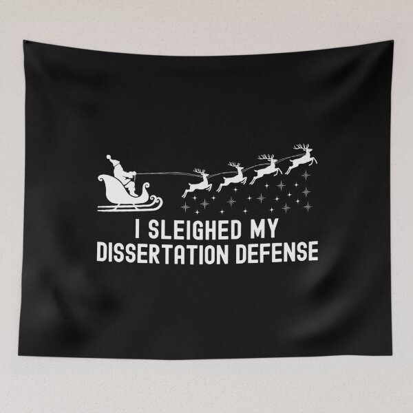 Item preview, I Sleighed My Dissertation Defense | Dissertation Defense Christmas | Thesis Defense Christmas | PhD Graduation Christmas designed and sold by jadedscientist.