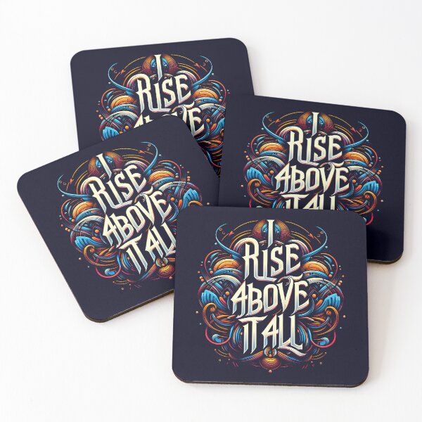 Item preview, I Rise Above It All, typography designed and sold by maxmaj.