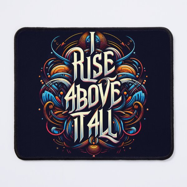 Item preview, I Rise Above It All, typography designed and sold by maxmaj.