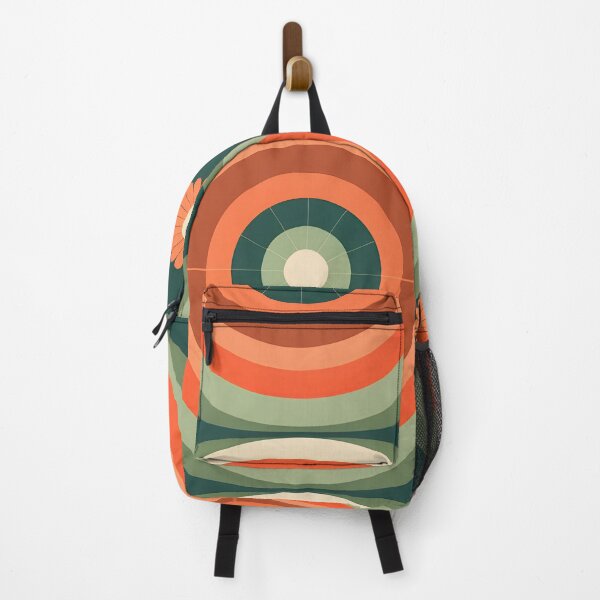Item preview, Mid Century Modern Geometric Circles Orange, green, designed and sold by Prints and Lifestyle.