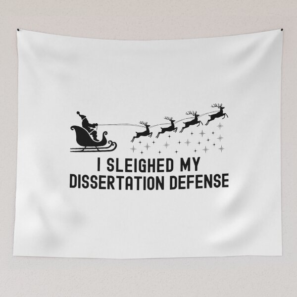 Item preview, I Sleighed My Dissertation Defense | Phd Defense Christmas | Christmas Doctoral Defense | Doctoral Graduation Christmas designed and sold by jadedscientist.