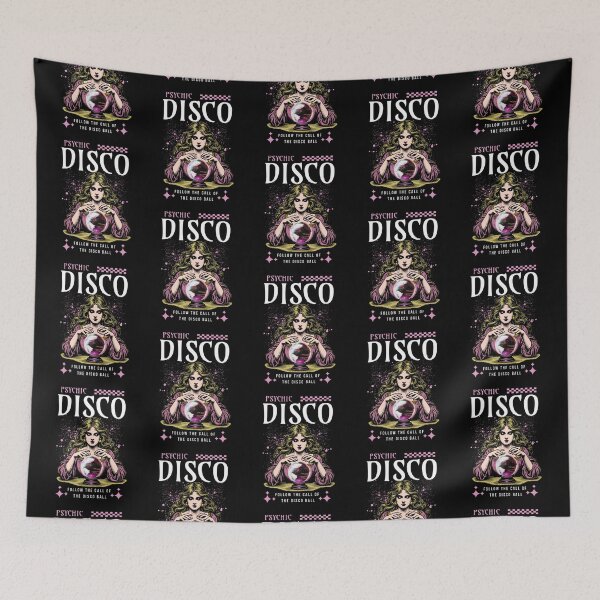 Item preview, DISCO  - Psychic Disco (white/pink)  designed and sold by Discothreadz.