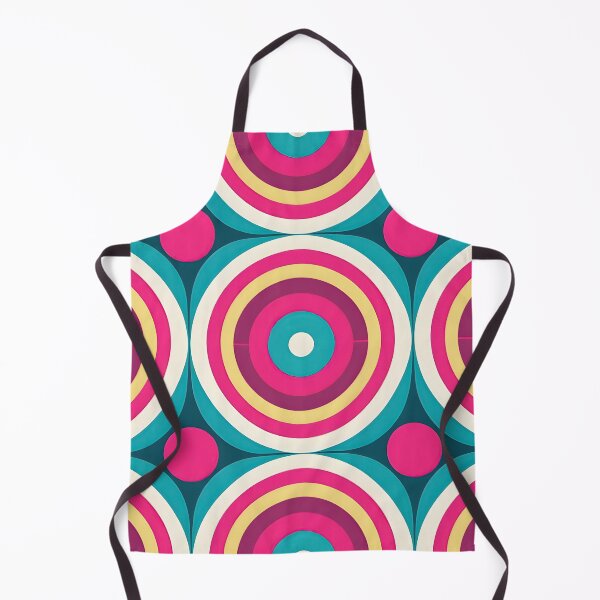 Item preview, Mid Century Modern Geometric Circles Pink, Teal designed and sold by Prints and Lifestyle.