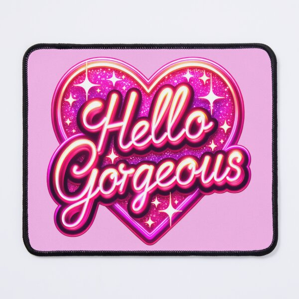 Item preview, Cute Hello Gorgeous with a heart Stickers and more designed and sold by CRandRRstickers.