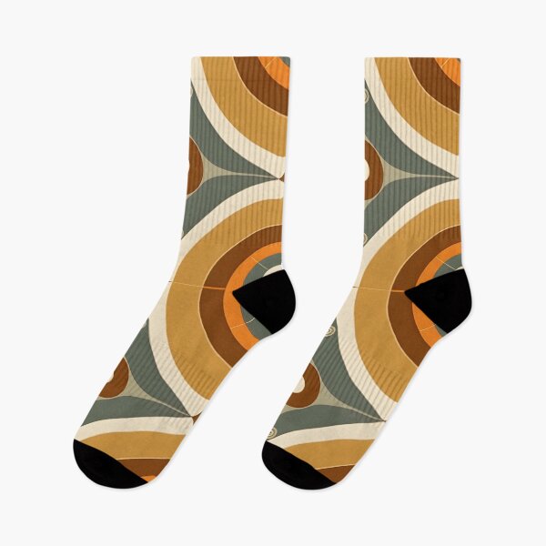 Item preview, Mid Century Modern  Geometric  Circles  Green Brown designed and sold by Prints and Lifestyle.