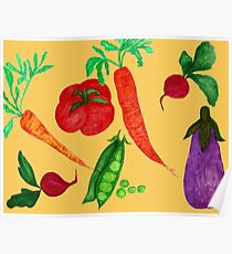 Mixed Vegetables Poster