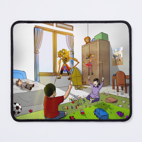 Item preview, two children playing puppets in the room designed and sold by agusterus.