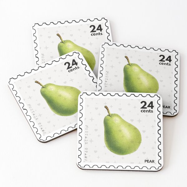 Item preview, Vintage Pear Postage Stamp designed and sold by RabbitK.