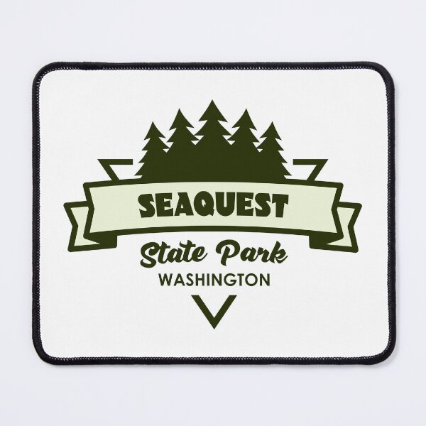 Item preview, Seaquest State Park Washington Trees And Ribbon designed and sold by bivenart.