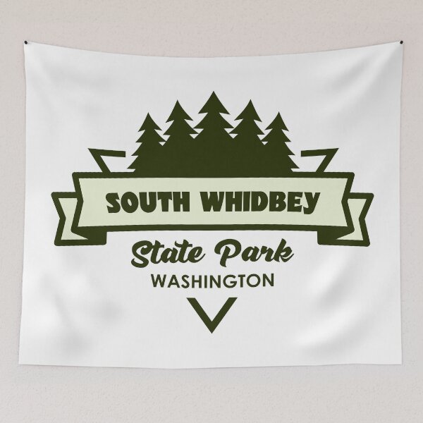 Item preview, South Whidbey State Park Washington Trees And Ribbon designed and sold by bivenart.