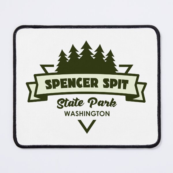 Item preview, Spencer Spit State Park Washington Trees And Ribbon designed and sold by bivenart.
