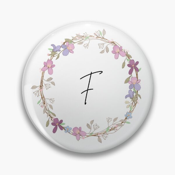 Item preview, Initial F wreath designed and sold by Zah-Doodles.