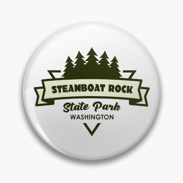 Item preview, Steamboat Rock State Park Washington Trees And Ribbon designed and sold by bivenart.