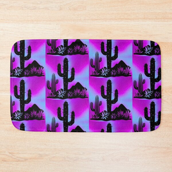 Item preview, Vibrant Psychedelic Cactus Desert Scene in Pink, Magenta, and Purple Hues designed and sold by Fredster1966.