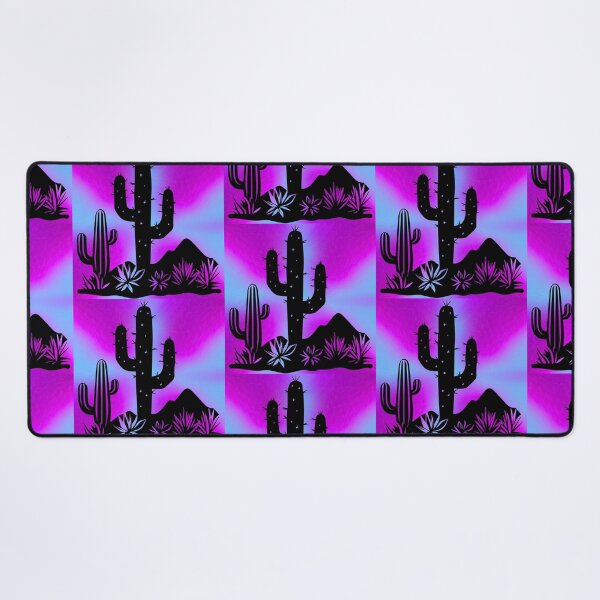 Item preview, Vibrant Psychedelic Cactus Desert Scene in Pink, Magenta, and Purple Hues designed and sold by Fredster1966.