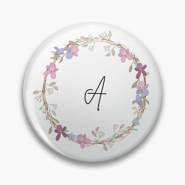 Item preview, Initial A wreath designed and sold by Zah-Doodles.
