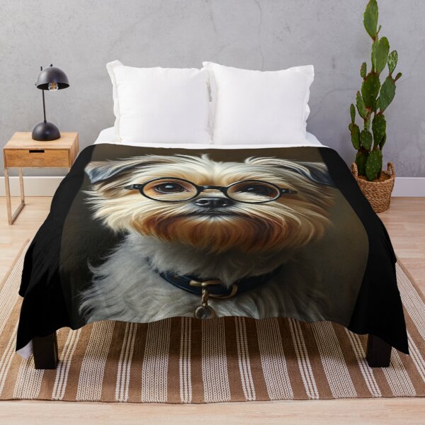 Item preview, Adorable Dog with Glasses – Smart and Stylish Pup Portrait designed and sold by shaynetwright.