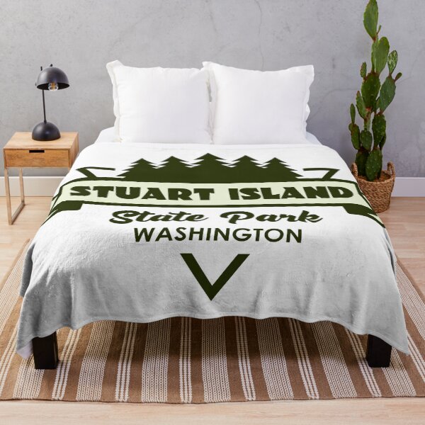 Item preview, Stuart Island State Park Washington Trees And Ribbon designed and sold by bivenart.