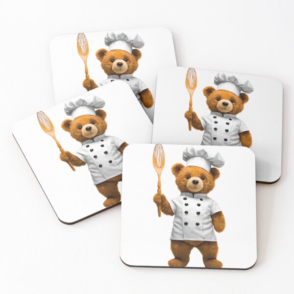 Item preview, Adorable Chef Teddy Bear with Whisk - Cute Baker Plush Design designed and sold by Fredster1966.