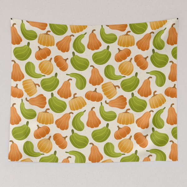 Item preview, Pumpkin and Gourd Pattern designed and sold by Leslie Lay Design.