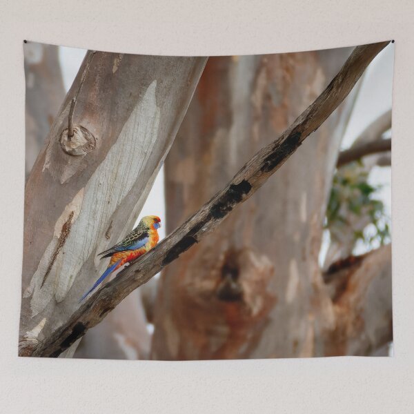 Item preview, Eastern Rosella on Eucalyptus Bark designed and sold by AvianAdventures.