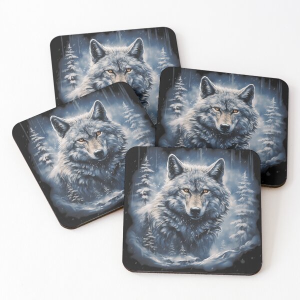 Item preview, Majestic Wolf in Winter Wonderland designed and sold by Printinkverse.