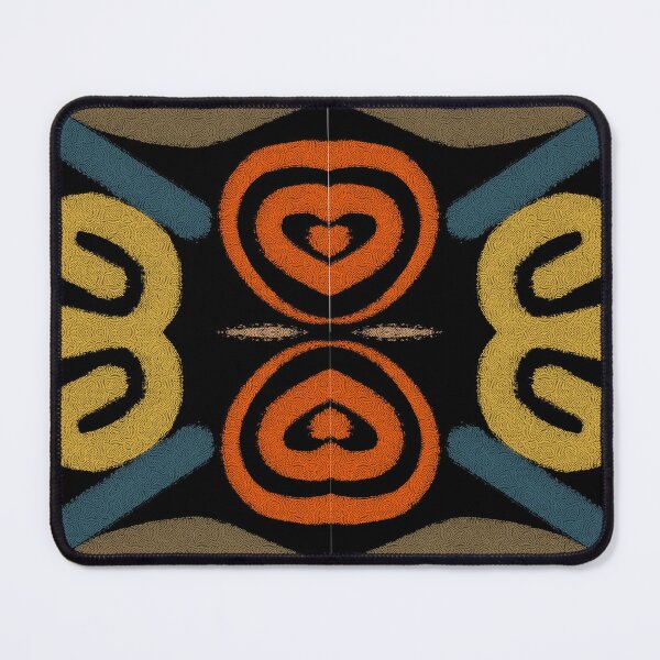 Item preview, Abstract Swirl Pattern Art - Earthy Tones on Black Background  designed and sold by angelyara.