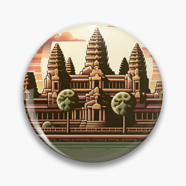 Item preview, Angkor Wat Khmer Badge designed and sold by LoveLabDesign.
