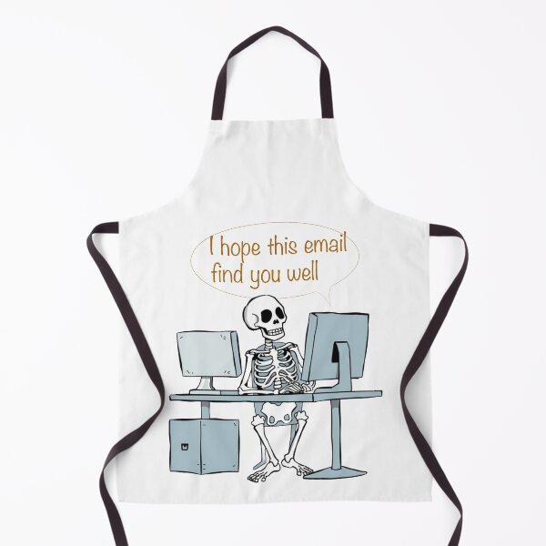 Item preview, Work, Job, Fun and Playful Illustration, "I Hope This Email Finds You Well" Skeleton Illustration PNG, 5000x5000, Work job designed and sold by PandPStudio.