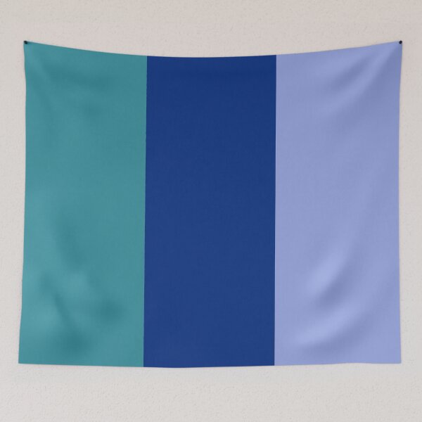 Item preview, Vertical Wide Stripes In Three Shades Of Blue designed and sold by taiche.