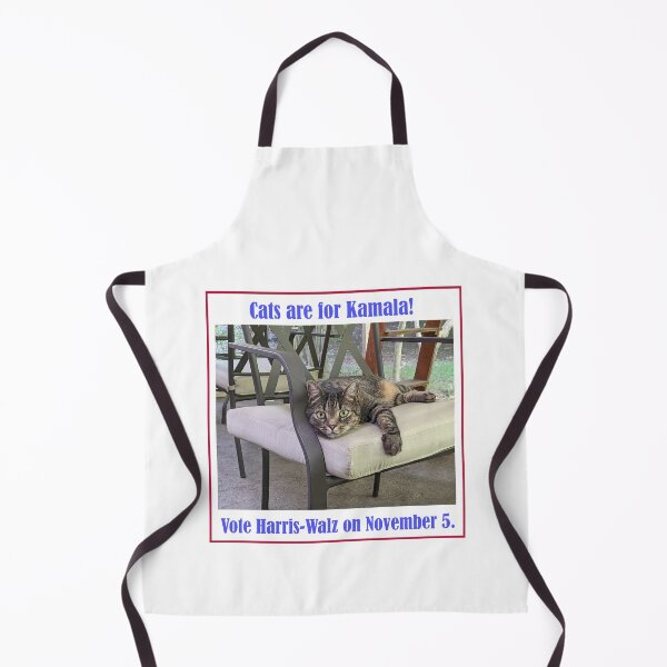 Item preview, Campaign-themed image featuring a tabby cat lounging on a chair. Fun political message blending pets and politics. designed and sold by MJH-Photo.
