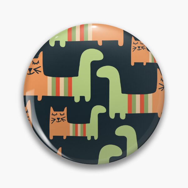 Item preview, funny colorful striped cats, pattern designed and sold by Mauswohn.