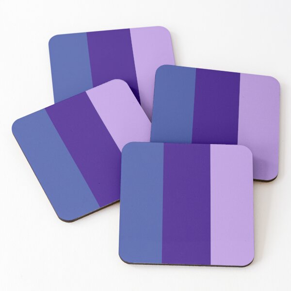 Item preview, Vertical Wide Stripes In Three Shades Of Blue Lilac designed and sold by taiche.