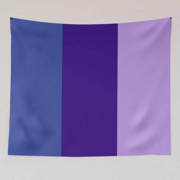 Item preview, Vertical Wide Stripes In Three Shades Of Blue Lilac designed and sold by taiche.