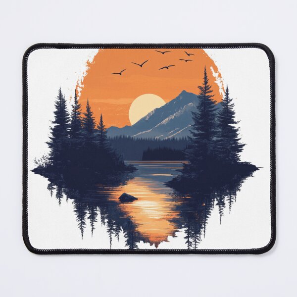 Item preview, Magical Lake Sunset designed and sold by Natthiya Minimal.