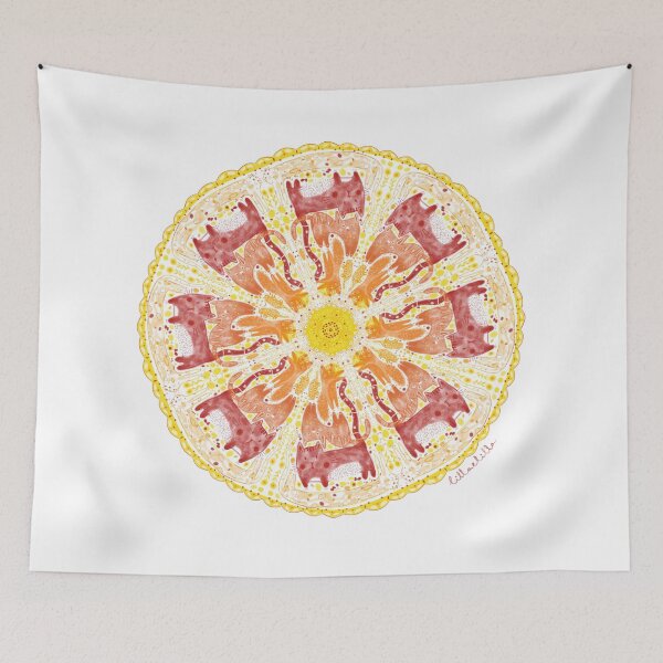 Item preview, Cat mandala :) designed and sold by lillaelilla.