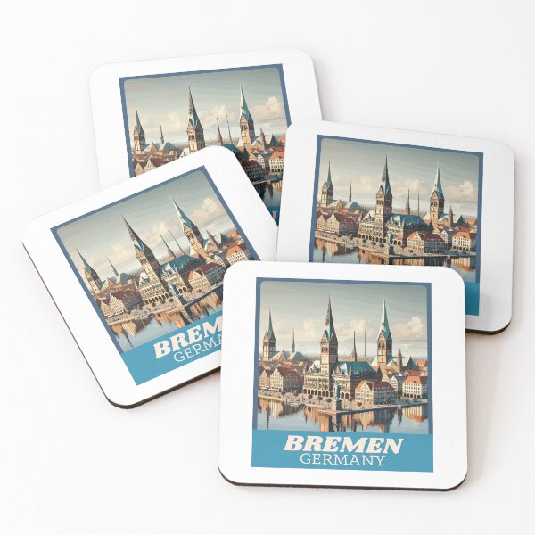 Item preview, Retro Bremen Skyline  designed and sold by MaateoDesign.
